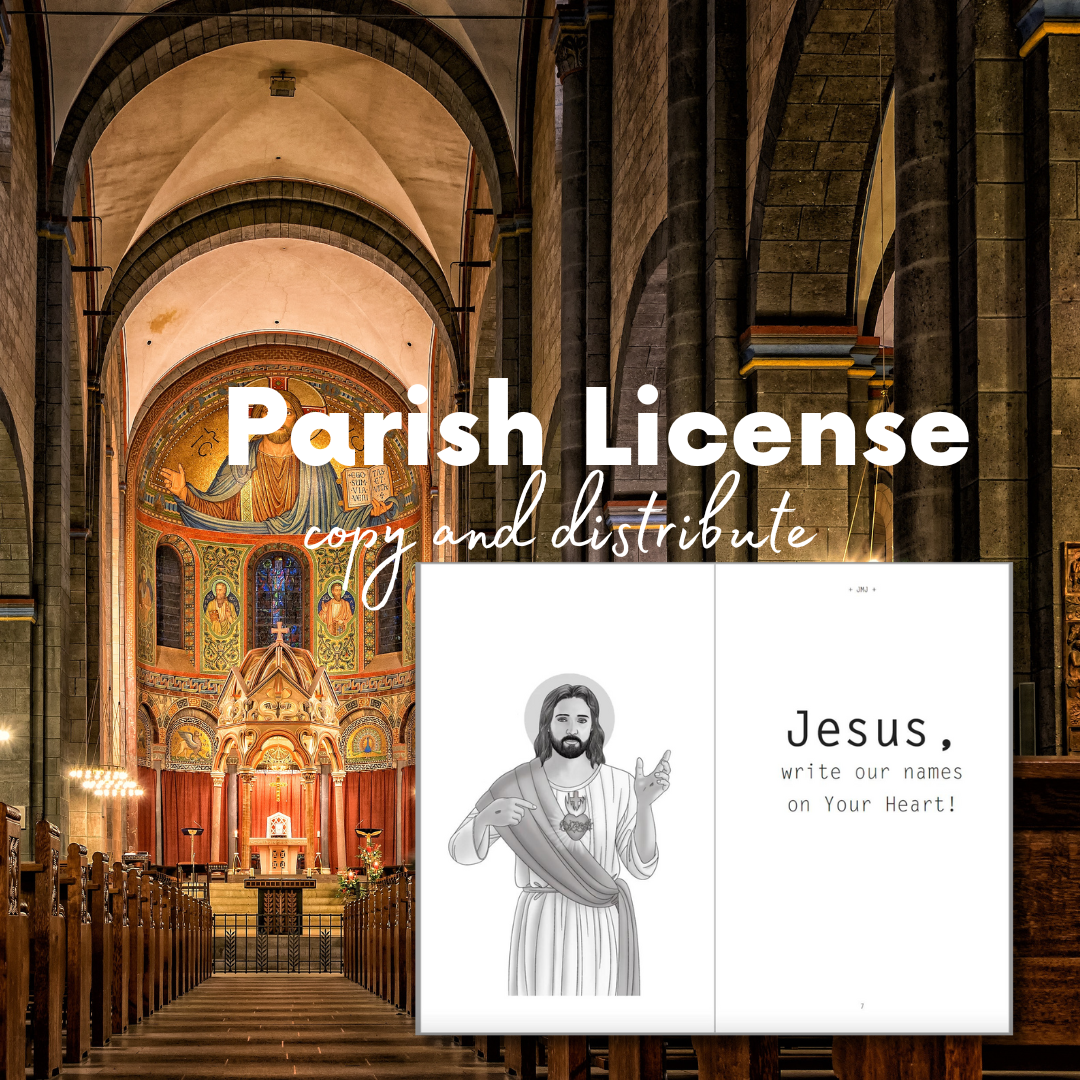 Write Our Name on Your Heart: PARISH LICENSE: Family Consecration to the Sacred Heart of Jesus