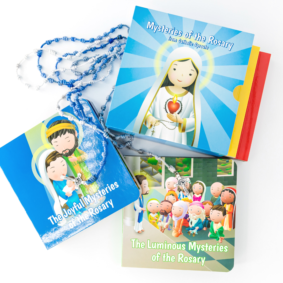 Mysteries of the Rosary 4 Board Book Set