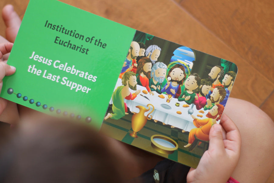 Mysteries of the Rosary 4 Board Book Set - Catholic Sprouts